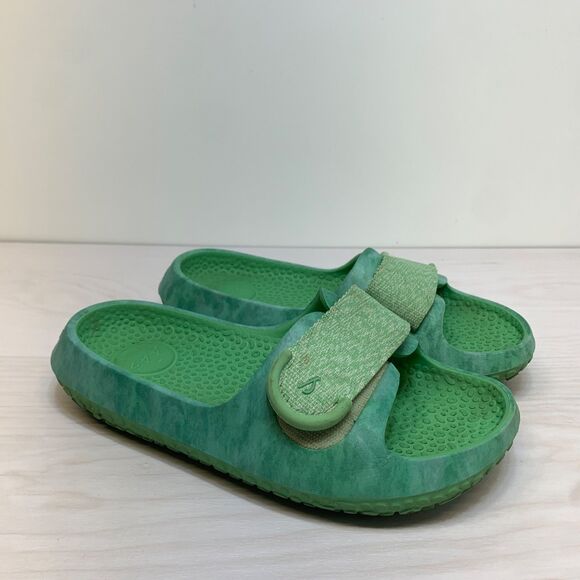 Allbirds Sugar Sliders Sandals Slides Green Comfort Recovery Shoes Unisex W8 M6 - Picture 1 of 10